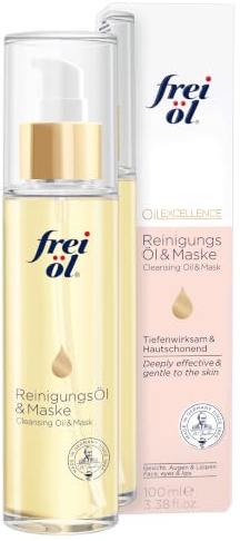 frei öl ReinigungsÖl und Maske, Anti-Pollution Gesichtsreinigung & Make-up Entferner, entfernt wasserfestes Make-up, Entgiftungsfunktion als Detox-Maske, Gesichtsmaske, vegan, 100 ml