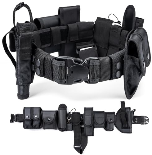 FREE SOLDIER Mehrzweck-Taktikgurt, Geeignet für Militär- und Polizeieinsätze. Aus 600D Nylon-Material, Ausgestattet mit 10 Erweiterungstaschen, Verstellbar und mit Modularem Ausrüstungssystem