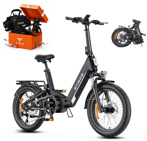 ENGWE E Bike mit APP&IoT, Ebike 48V 15Ah Akku bis 160km | Mittelmotor & Drehmomentsensor & hydraulische Bremsen, 20 * 3.0 Reifen, 2H aufgeladen, L20 3.0 PRO