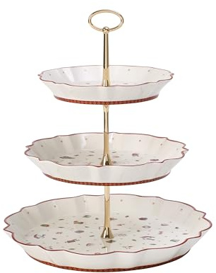 Villeroy & Boch - Toy's Delight Etagere 250 ml Bunt, Weihnachtsetagere | Etagere 3 Stöckig Weihnachten, Weihnachtsgeschirr, Weihnachtsporzellan, Weihnachtsdeko Innen, Premium Porzellan