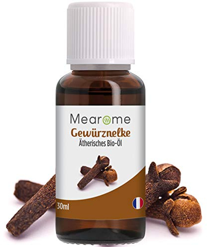Nelkenöl BIO | 30 ml Ätherisches Öl 100% Naturrein | Gegen Zahnschmerzen + Müdigkeit Gewürznelke | Aromaöl Nelken Aroma Duftöl für Duftlampe Aromatherapie Clove Bud Oil Essentials | Bien-Être Mearôme