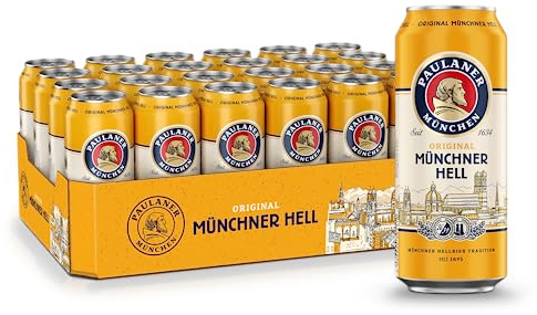 Paulaner Original Münchner Hell•Helles Bier spritzig-mild•EINWEG(24x0,5l)