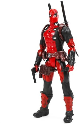 Rot Schwarz Action Figures,16cm Figur mit Messer PVC Modell Spielzeug (9 Gelenke beweglich), Junge Modellfigur Ornamente Für Sammler Und Kinder Geburtstagsgeschenk Display Geeignet