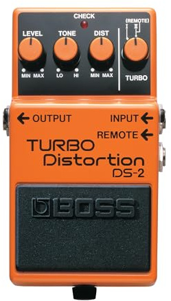 BOSS DS-2 Turbo Distortion Gitarren-Effektpedal, Klassische BOSS Distortion-Sounds mit zusätzlichen Turbo-Modi
