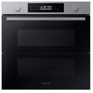 Samsung NV7B4550VAS/U1 Einbau-Backofen, 76 l, AI Backofen, Dual Cook Flex, Pyrolytische Selbstreinigung, SmartThings Cooking, Air Sous Vide, Schwarzes Glas