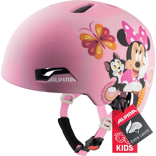 ALPINA Hackney Kinderfahrradhelm, Minnie Mouse matt, 51-56 cm