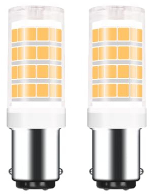 Zyrvolux B15D LED Lampe Birne 2er-Set - DC/AC12V-24V, 1157 Doppelkontaktsockel, 3W (30W Äquivalent) für Garten & Landschaftsbeleuchtung, Terrassen - Lichtsysteme (Warmweiß 3000k)