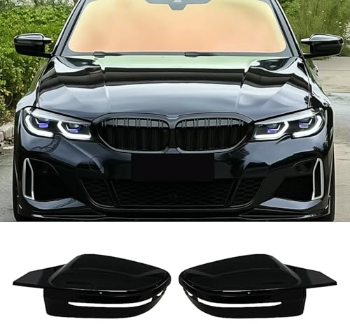 Hengjiayao Spiegelkappen, 1 Paar Auto Rückspiegel Kappe Tür Rückspiegel Abdeckung für BMW 3er G20 G21/4er G22 G23 G26/5er G30 G31/7er G11 G12 /8er G14 G15 G16 Nur Modell mit linkem Ruder