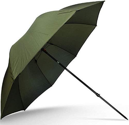 G8DS® 45" Schirm Grün mit Neigefunktion 210t Stoff Angeln Fischen Karpfen Forelle Hecht Zander