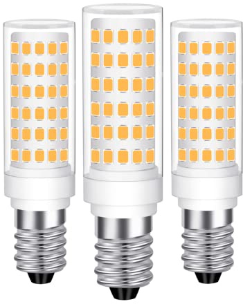 tkhetiana E14 LED Lampe warmweiß,9W led Birne e 14 3000K,Flimmerfrei 8W E14 Glühbirne,LED Leuchtmittel Nicht Dimmbar,Ersatz 60W 65W Halogenlampe für Home,3 Pack
