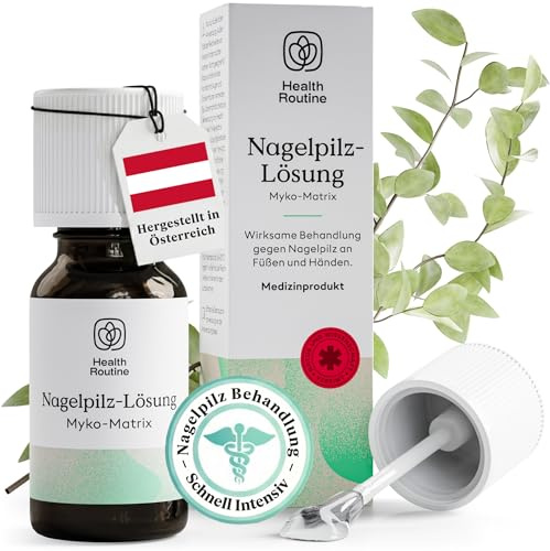 Health Routine Myko-Matrix Nagelpilz Lösung — 1er Pack | CE-zertifiziertes Medizinprodukt - Nagelpilz Nagellack zur Nagelpflege – Nagelhärter - Nagelöl Geeignet für Fuß & Hand