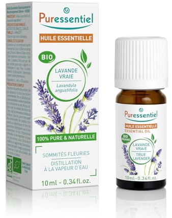 Puressentiel - Ätherisches Öl Echter Lavendel Bio 10 ml - BBDÄÖ - 100% rein und natürlich