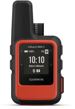 Garmin inReach Mini 2, Satelliten-Kommunikationsgeräts, Rot/schwarz | SOS-Notruf, Zwei-Wege-Nachrichten, TracBack-Navigation