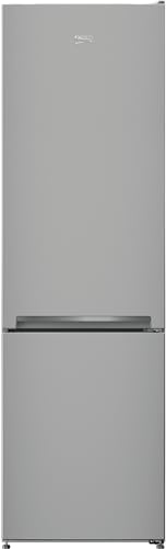 Beko RCSA300K40SN freistehende Kühl/-Gefrierkombination, 291 l Nettovolumen, 204 l Kühlen, 87 l Gefrieren, MinFrost, Automatische Abtauung im Kühlteil, 3 Gefrierschubladen, Silber