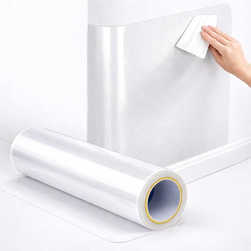 INDIGOS UG - Wandschutzfolie 5m Rolle 50 cm breit - Spritzschutz gegen Tierkot, Schmutz und Feuchtigkeit - für Wände, Möbel, Haus, Schule, Kita oder Büro