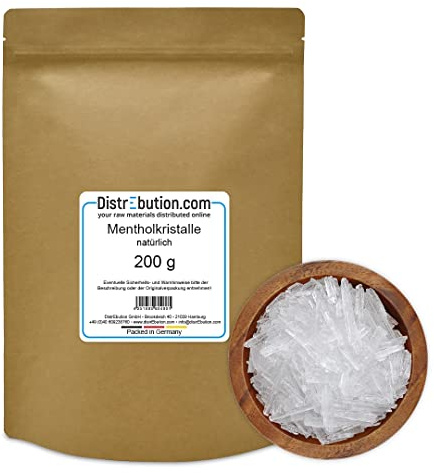 Mentholkristalle aus 100% Minzöl 200g Sauna Aufguss reines Menthol intensiv und wohltuend