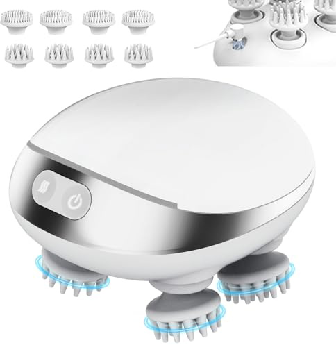 MOUNTRAX Kopfmassagegerät Elektrisch, Scalp Head Massager, Kopfhaut Massagegerät IPX7 Wasserdicht, Kopfmassagegerät zur Entspannung, Tiefenreinigung von Kopfhaut, Geburtstagsgeschenk Geschenke