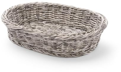 HENDI Brotkorb, Oval, Brotmulde, Brotkörbchen, Brötchenkorb, 320x230x(H)70mm, Grau