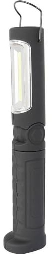 KUNZER PL-023.2 Schwarz Arbeitslampe – COB-Technik Werkstatt-Taschen-Leuchte mit 300lm Lichtstärke und 10h Leuchtdauer