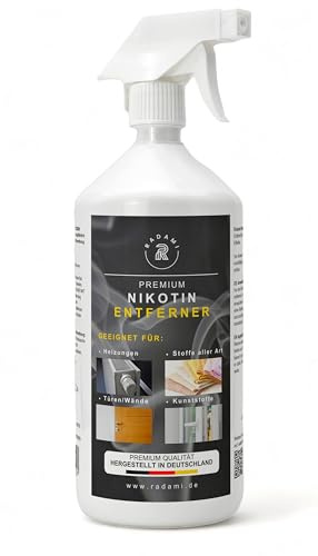 1L Nikotinentferner Nikotinreiniger kraftvoll gegen Gilb, Nikotin & Geruch