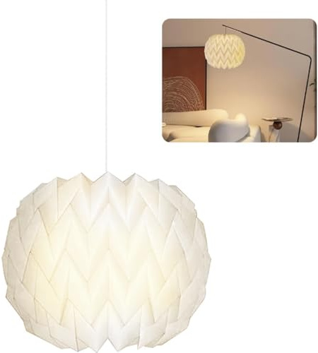 Nordische Kreativpapier Lampenschirm,Origami Design Papier Lampenschirm | Folding Pendelleuchte Kunst Dekor,Wohnzimmer,Esszimmer,Schlafzimmer