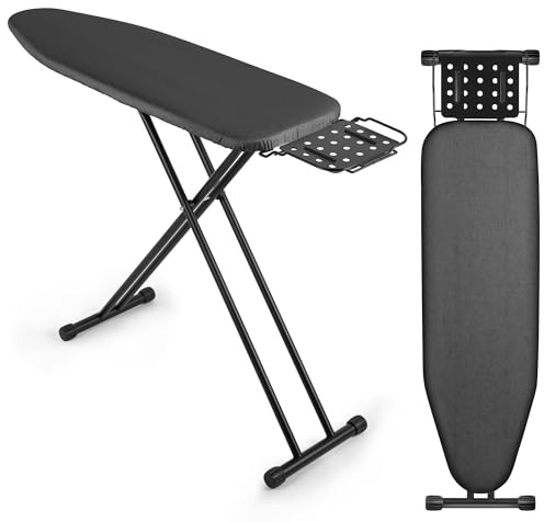 Deluxe Klappbares Bügelbrett VIOFOTT, Ironing Board,höhenverstellbar 69-89cm,Für meisten Dampfbügelstationen geeignet ist,größe 120x 34 cm