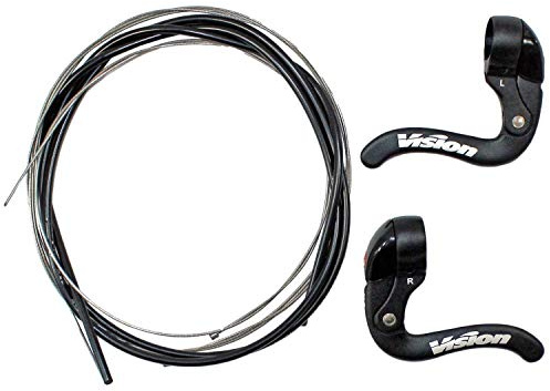 FSA Vision Aero Bremshebel mit Zugset für Zeitfahr Triathlon Lenker Aufsatz