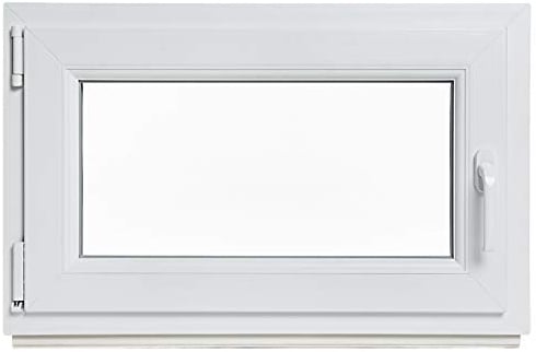 Kellerfenster - Kunststoff - Fenster - weiß - BxH: 80 x 60 cm - DIN rechts - 2-fach-Verglasung - Lagerware