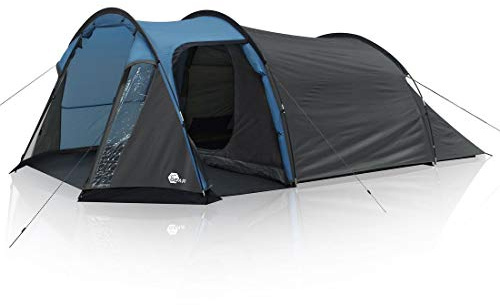 your GEAR Sopero - Camping Zelt 4 Personen mit Vorzelt, wasserdicht 5000 mm | Tunnelzelt, 2 Eingänge, großer Vorraum, 2 Fenster, dunkle Schlafkabine, Moskitonetze, UV Schutz 50+, Bodenplane