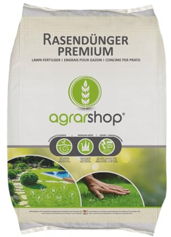 Agrarshop Rasendünger Premium 25 kg Langzeitrasendünger 5-8 Wochen bis 830m²