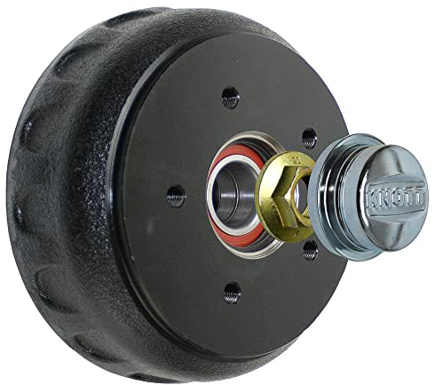 meinAnhängerersatzteil Knott Bremstrommel 200x50mm für Knott Radbremse 20-2425/1 inkl. Kappe & Mutter