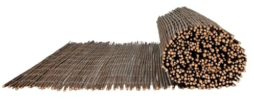 Weidenmatte 150x50cm Sichtschutz Zaunmatte Natur 6er Set Garten Sichtschutz | BURI Sichtschutz in Holzoptik als dekorativer Wetterschutz für Balkon, Terrasse und Garten mit natürlicher Optik