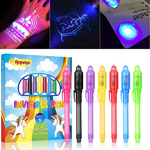 Amteker Mitgebsel Kindergeburtstag Zauberstifte, UV Stift Geschenke zur Einschulung Schultüte Füllung, Kleine Geschenke für Kinder, Give Aways Kindergeburtstag Gastgeschenke,Kindergeburtstag Mitgebsel