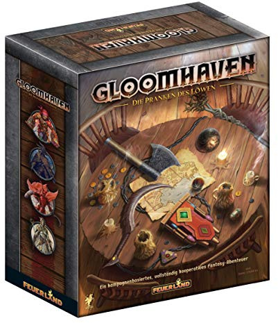Feuerland Gloomhaven Die Pranken des Löwen - Brettspiel für 1-4 Personen, Gesellschaftsspiel ab 14 Jahren, Kennerspiel, taktischer Koop-Kampfspiel, ideal als Einstieg oder Erweiterung zu Gloomhaven