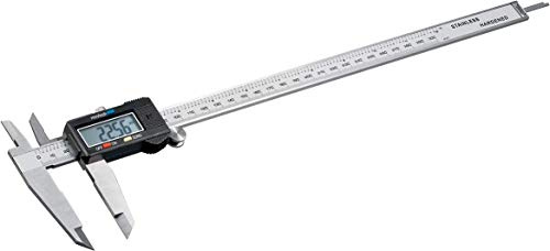 Goobay 77139 Messschieber digital 0 - 300 mm / Elektrische Schieblehre digital 12 Zoll / Für Tiefen-, Außen- & Stufenmessung / Mit LCD Display / Rostfreier Edelstahl