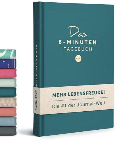 6-Minuten® Tagebuch für Erwachsene 2026 (Das Original) – Mehr Achtsamkeit, Selbstliebe & Resilienz – Dankbarkeitstagebuch, Journal Buch – in 22 Sprachen übersetzt