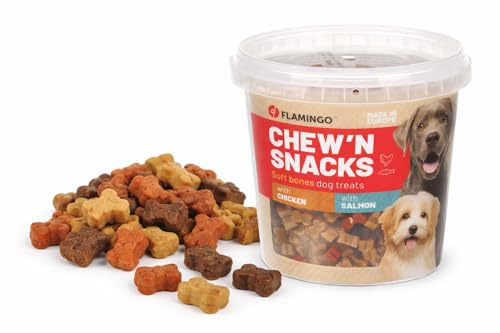 Kausnack-Mix mit Huhn, Rind und Fisch - 500g, Perfekt für Hunde, Ergänzungsfuttermittel, Glutenfrei