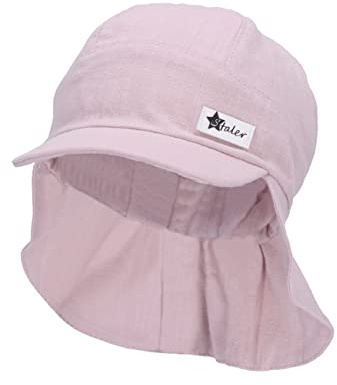 Sterntaler Baby Unisex Schirmmütze Baby Schirmmütze Nacken Leinenoptik - Schirmmütze Baby, Baby Mützen - aus Baumwolle