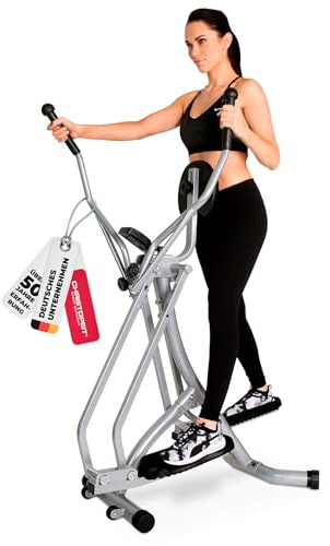 Christopeit Crosstrainer Walker klappbar, Ellipsentrainer für Zuhause, bis 100kg, LCD-Computer, Platzsparend, Kompakt, leise, Gelenkschonend