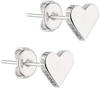 Liebeskind Berlin Ohrringe LJ-0500-E-08 Damen Ohrstecker Herz Edelstahl Silber, One Size (Silber1)