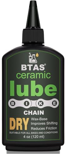 BTAS Keramik-Trocken-Kettenöl für Fahrräder 120ml – UV-Leuchtfarbe, Schmieröl für Rennrad & Mountainbike, geeignet für trockene und staubige Wetterverhältnisse
