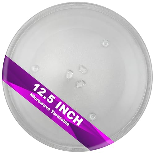 Ersatzglas für Mikrowelle, Durchmesser 31,5 cm, hitze- und hitzebeständig, für Mikrowellen
