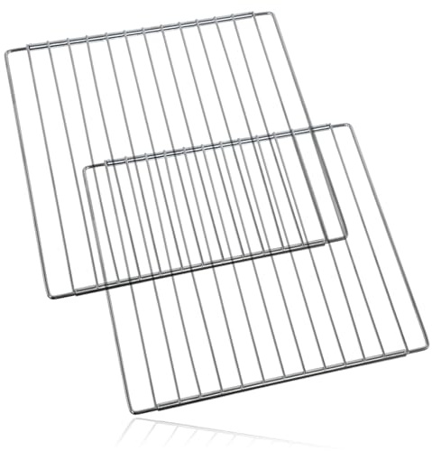SPARES2GO Universelles Kühlschrankregal Verstellbares Gefrierfach Chrombeschichtet (Packung mit 2)