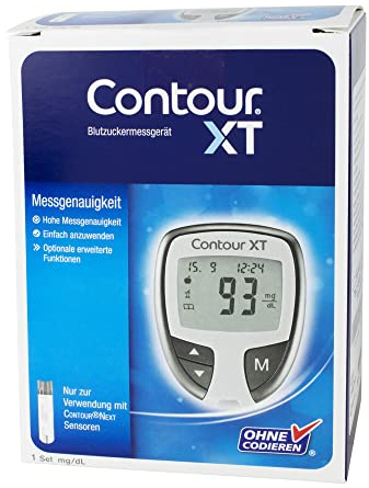Bayer Vital GmbH XT Set Blutzuckermessgerät mg/dL, 1 St, 1 Stück (1er Pack)