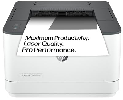 HP LaserJet Pro 3002dw Laserdrucker, Automatischer beidseitiger Druck, Bis zu 33 A4-Seiten pro Minute, Hi-Speed USB, WiFi, Ethernet, Bluetooth, Smart App, Wolf Pro Security