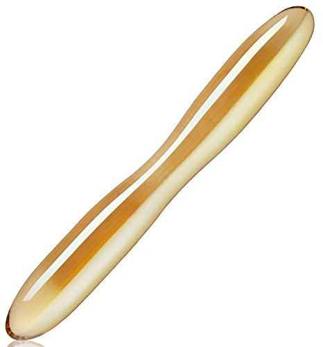 Glas Buttplug Analplug Doppeldildos-Kristall Glasplug Glasdildo Sexspielzeug Double Headed Analdildo Analspielzeug für Frauen Männer Masturbation G-Punkt Stimulation Butt Plug Penis Sex-Toys
