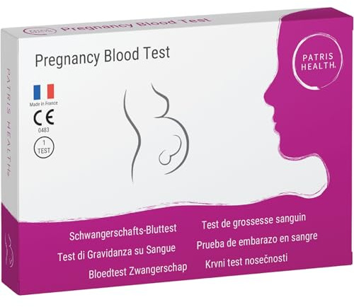 Patris Health® Schwangerschafts-Bluttest, Früherkennung, erkennt eine Schwangerschaft früher als klassische Urintests