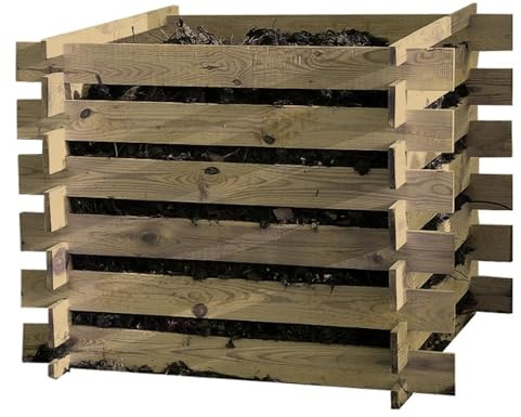 Steckkomposter Holz Kompostsilo Bausatz 100x100x70cm Komposter