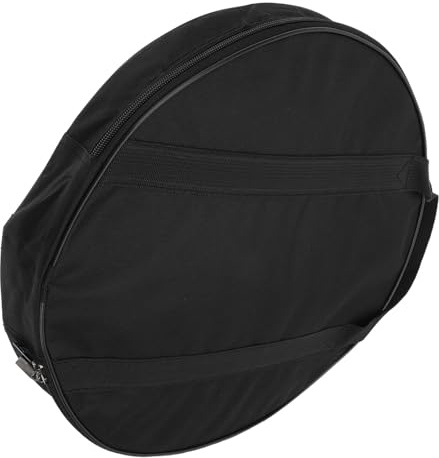 Beckenschutztasche 40x8cm, Schwarz, aus Oxford Stoff | Tragbar mit Rostschutz Reißverschluss, 1 Stück, Passend für Gong Aufbewahrung