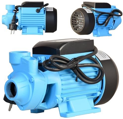 Wasserpumpe AQB 60 (370 W, 2100 l/h Förderleistung, 39m Förderhöhe) - für Sauberes Wasser - Hauswasserwerk Gartenpumpe Bewässerungspumpe Regenwasserpumpe